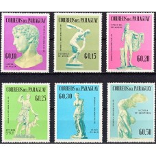 Искусство Парагвай 1967, Скульптуры Древней Греции и Рима, серия 6 марок