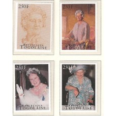 Королева Англии Того. Королева-Мать серия 4 марки