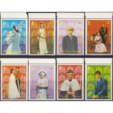 Королева Англии Экваториальная Гвинея 1978, Годовщина коронации Елизаветы II, серия 8 марок с зубцами