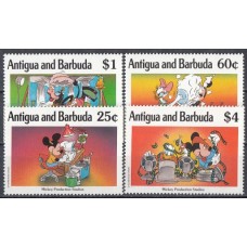 Дисней Антигуа и Барбуда 1990, Микки в Голливуде, 4 марки серии