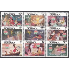 Дисней Доминика 1980, Питер Пэн серия 9 марок