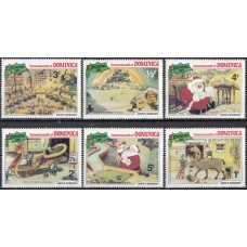 Дисней Доминика 1981, Рождество Санта Клаус готовит подарки, серия 6 марок