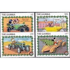 Дисней Гамбия 1989, Рождество Автомобили, серия 4 марки