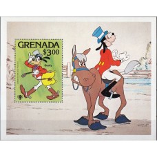 Дисней Гренада 1979, Герои мультфильмов Диснея и спорт, Год ребёнка, блок Mi: 86