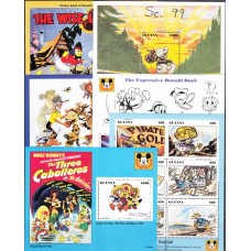 Дисней Гайана 1993, Винтажные плакаты Диснея, комплект 6 блоков серии