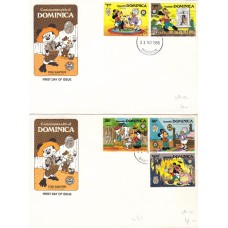 Дисней КПД Доминика 1985 Марк Твен серия 5 марок