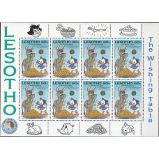 Дисней Лесото 1985, Братья Гримм Рождество, малый лист марки Mi: 552