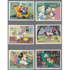 Дисней Палау 1997, Чтение Литература, серия 6 марок