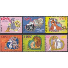 Дисней Палау 1996, Истории Любви, серия 6 марок