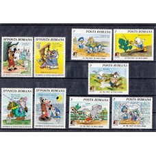 Дисней Румыния 1985, Марк Твен и Братья Гримм серия 9 марок