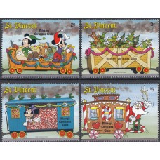 Дисней Сент-Винсент 1988, Рождественский поезд, серия 4 марки