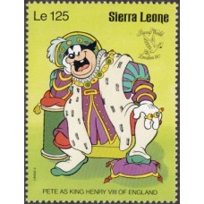 Дисней Сьерра Леоне 1990, Герои Диснея и английские традиции, фил-выставка LONDON-90, марка Mi: 1471