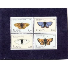 Фауна Аланд 1994, Бабочки квартблок