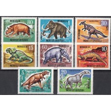 Фауна Монголия 1967, Динозавры Вымершие животные, полная серия