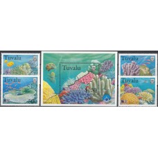 Фауна Тувалу 1998, Фауна моря Рыбы Кораллы, полная серия