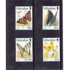 Фауна Гибралтар 1997, Бабочки серия 4 марки