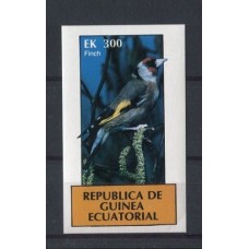 Фауна Экваториальная Гвинея, Птицы Щегол, люкс-блок без перфорации