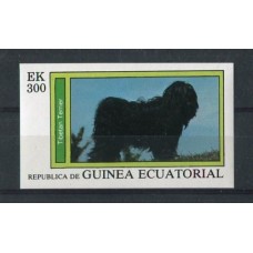 Фауна Экваториальная Гвинея, Собаки Тибетский терьер, люкс-блок без перфорации