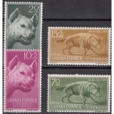 Фауна Сахара Испанская 1957, Гиена, серия 4 марки