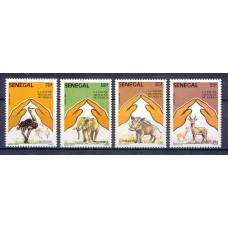 Фауна Сенегал 1987, Животные Африки, серия 4 марок