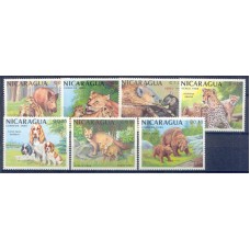 Фауна Никарагуа 1988, Животные с потомством, серия 7 марок