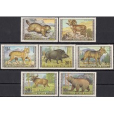 Фауна Монголия 1970, Дикие животные леса, серия 7 марок