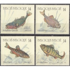 Фауна Бельгия 1990, Пресноводные рыбы Европы, полная серия