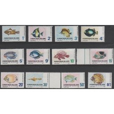 Фауна Рождества острова 1968-70, Рыбы серия 12 марок