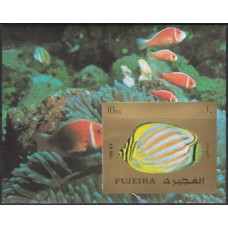 Фауна Фуджейра 1973, Рыбы коралловые, блок 141В без зубцов