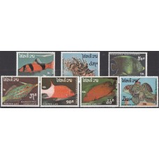 Фауна Лаос 1987, Аквариумные рыбки полная серия