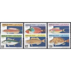 Фауна Сахара 1995, Морская рыба, серия 6 марок