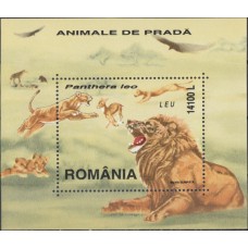 Фауна Румыния 2000, Лев кошки, блок Mi: 316 