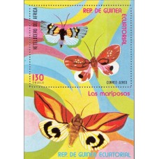 Фауна Экваториальная Гвинея 1976, Бабочки, блок Mi: 254A