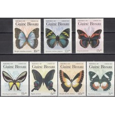 Фауна Гвинея Биссау 1984, Бабочки насекомые полная серия