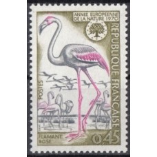 Фауна Франция 1970, Птицы Фламинго, марка Mi: 1704