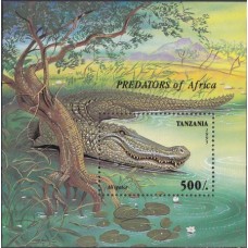 Фауна Танзания 1995, Крокодил блок Mi: 302