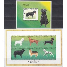 Фауна Ангола 1998, Собаки полная серия