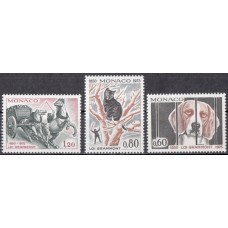 Фауна Монако 1975, Собака Кошка Лошадь, серия 3 марки
