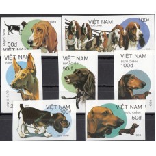 Фауна Вьетнам 1989, Собаки, полная серия без зубцов