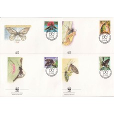 WWF Бабочки Папуа Новая Гвинея 1988 КПД полный комплект