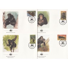 WWF Обезьяны Шимпанзе Сьерра Леоне 1983 КПД полный комплект