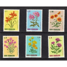 Флора Сан Марино. серия 6 марок Цветы
