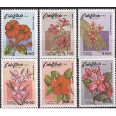 Флора Кабо Верде 1980, Цветы полная серия 6 марок