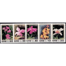 Флора КНДР 1993, Цветы Орхидеи, полная серия