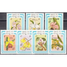 Флора Лаос 1985, Цветы Орхидеи серия 7 марок