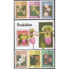 Флора Лаос 1997, Цветы Орхидеи полная серия