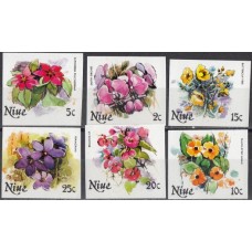 Флора Ниуэ 1981, Цветы серия 6 марок без зубцов
