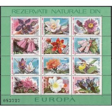 Флора Румыния 1987, Флора Национальных парков Европы Цветы, блок Mi: 235