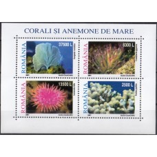 Флора Румыния 2001, Кораллы коралловый риф, блок Mi: 318