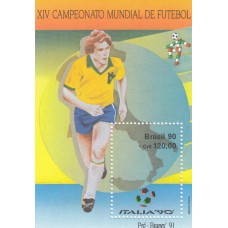 Футбол Бразилия 1990, ЧМ Италия-90 блок Mi: 84